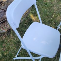 NEW! ONLY SALE! FOLDING CHAIRS WHITE 