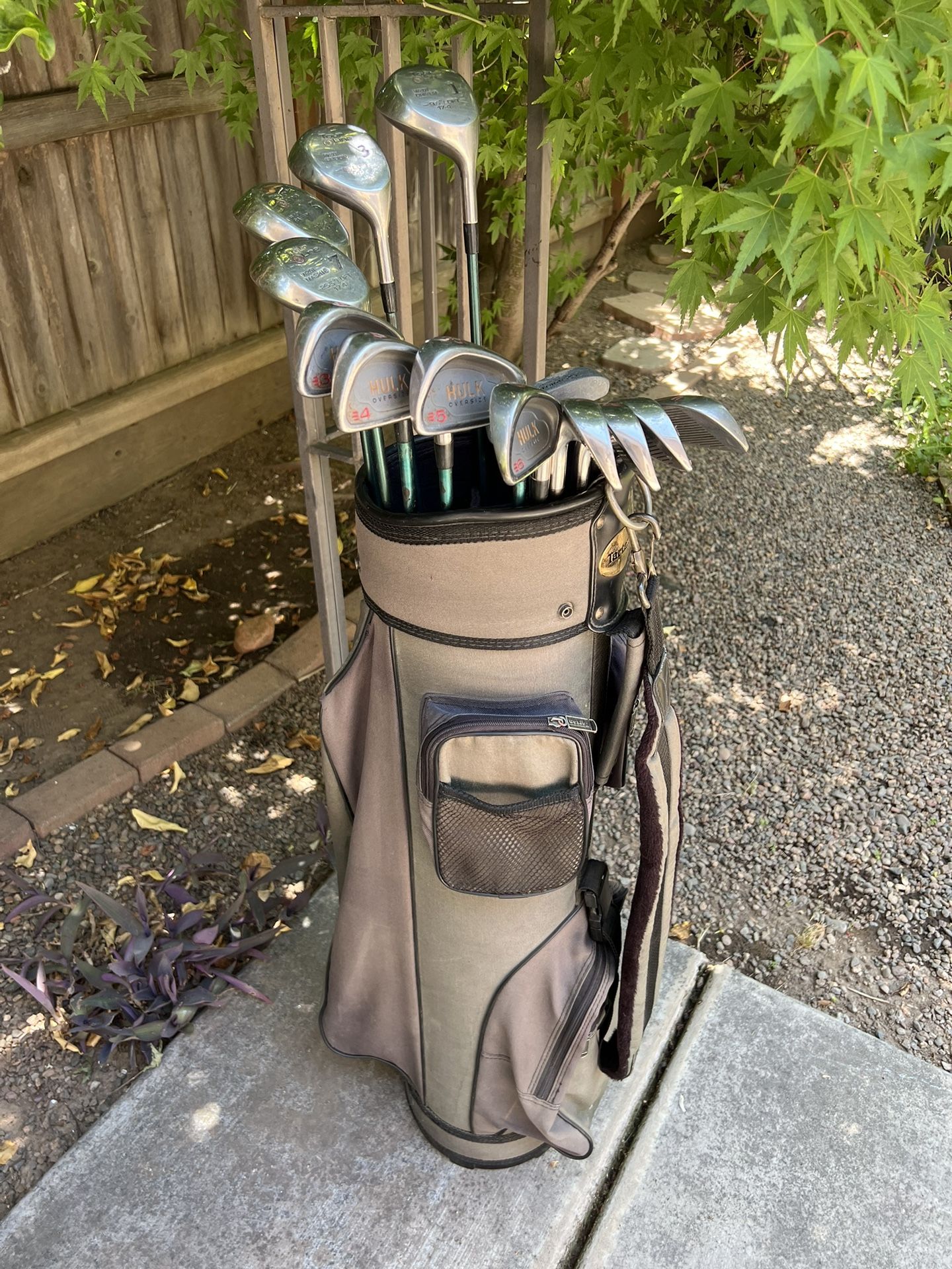 Golf Set Hulk Oversize Irons 3-9,P Woods 1,3,5,7 Putter and Bag