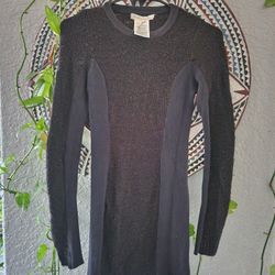 BCBGeneration Black Comb Long Sleeve Sweater