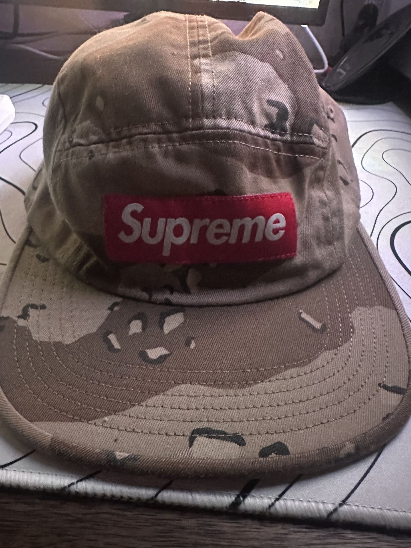 *RARE* 2018 Supreme 5 Panel Camo Hat