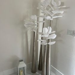 Vase With White Flower