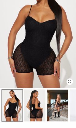 Black Lace Romper