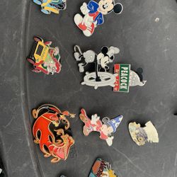 25 Disney Pin Collection Only 2 Missing Back 