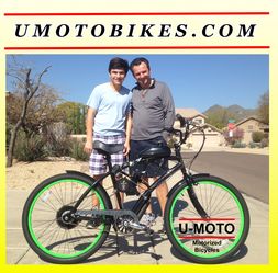 NEW DIY MOTORIZED BIKE SYSTEMS STARTING AT $299.99 100 mpg 30+ mph keep it under 20 mph Wear helmet use lights Pedal start