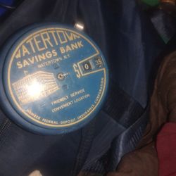 Vintage Watertown Savings Bank money counter