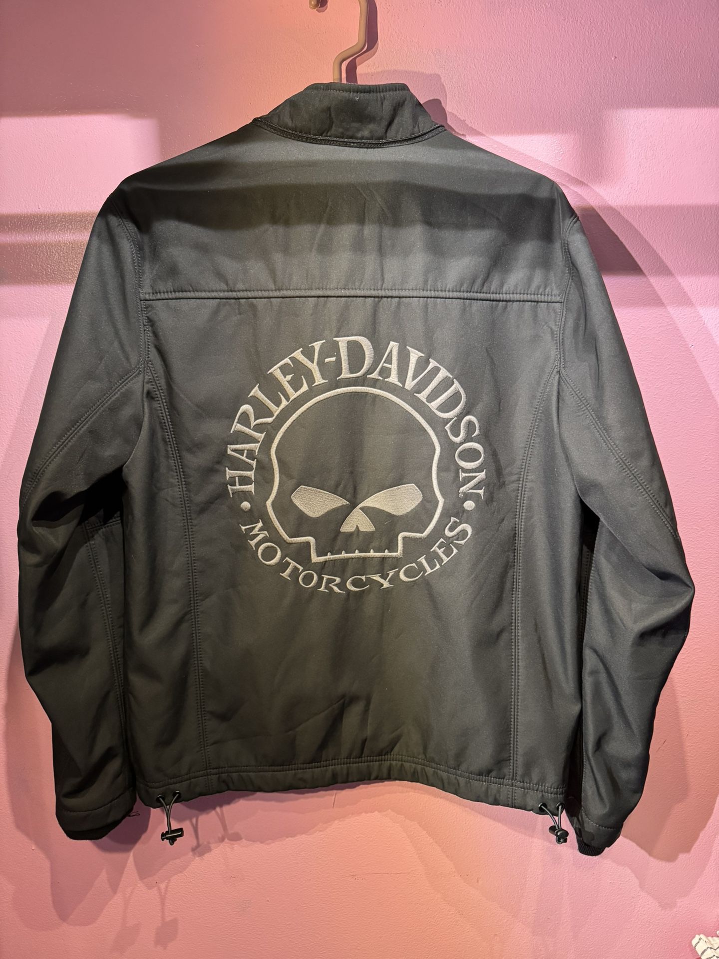 Harley-Davidson Gray Willie G Skull Fleece Lined Jacket