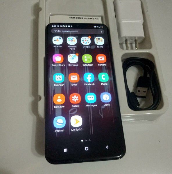 Galaxy A20 6.4" 32GB 3GB 4G LTE Sprint Android Samsung Smartphone 