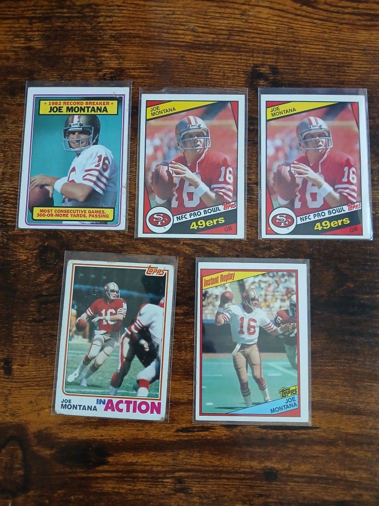 John Elway Rookie, Joe Montana Ect...