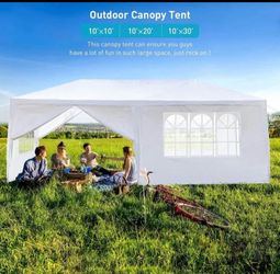 10x20' Outdoor Garden Gazebo Wedding Party Tent Canopy Marquee with 6 Removable Sidewalls