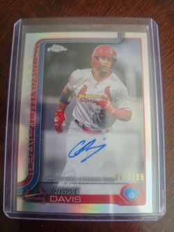 Chase davis #pdc-154 autograph