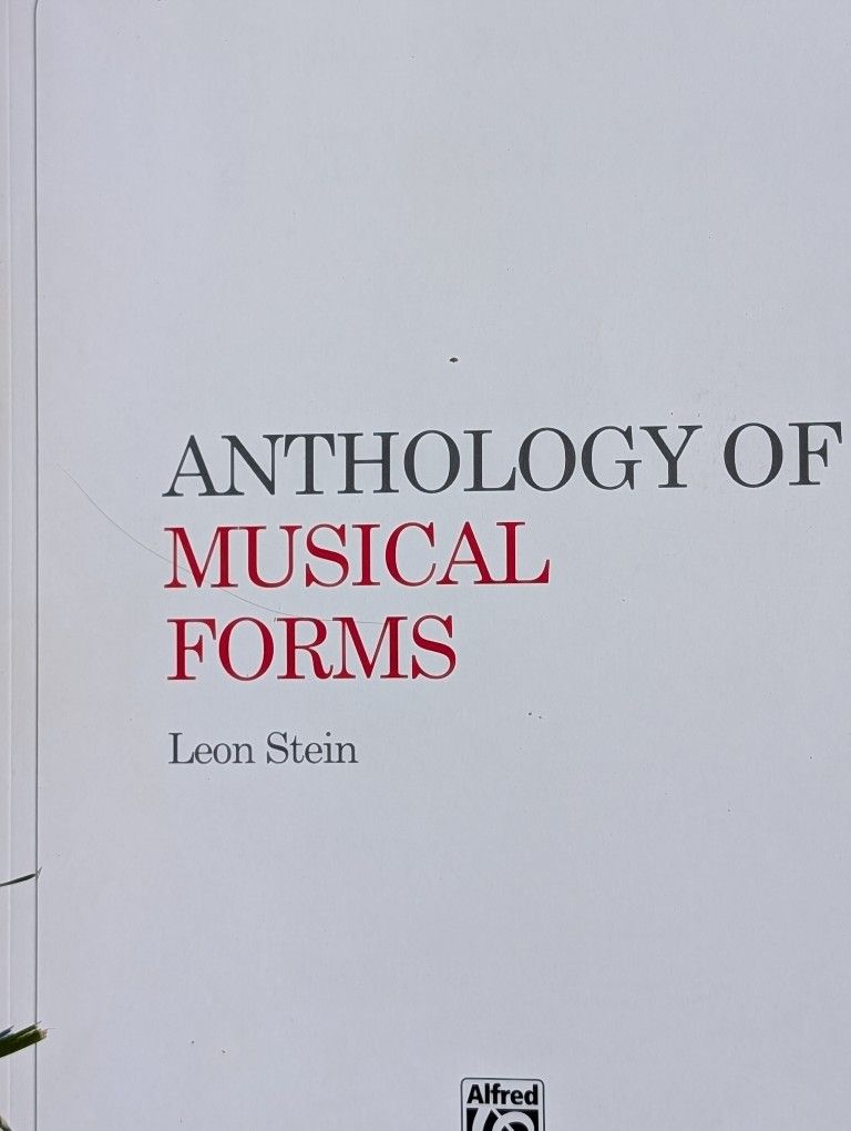 Anthology Of Musical Forms By Leo Stein, PB Book Alfred, Pages 159