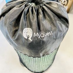 MyQuest Non-Slip Hot Yoga Mat Carry Bag Microfiber XL 88" x 32"