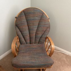Rocking Chair with Console & Mirror