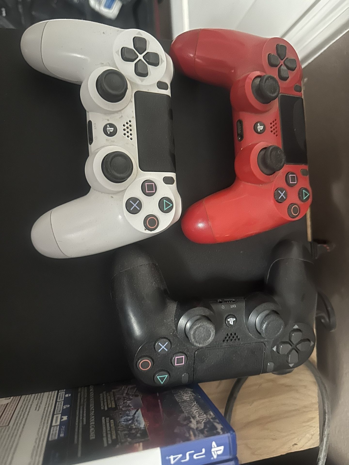 PlayStation 4, Controllers, Games, Headset, Charger