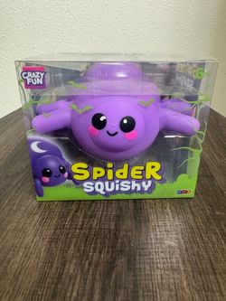 RMS Spider Squishy – Purple Stretchy Squishy – NEW IN BOX 🎃