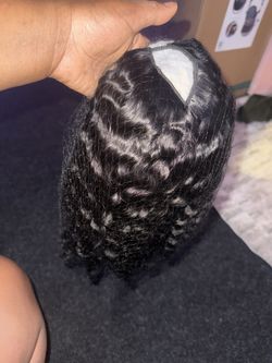 NEW 16” Burmese Curly V-Part Wig – 200% Density, Glueless, No Leave Out 💕