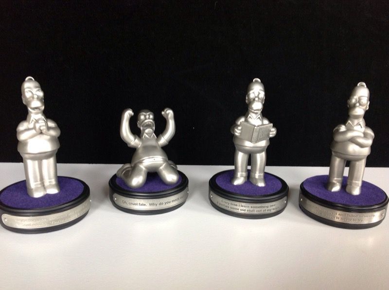 Pewter Homer Simpson Collectible Statues