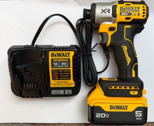 Dewalt impact xr drill with battery and charger
