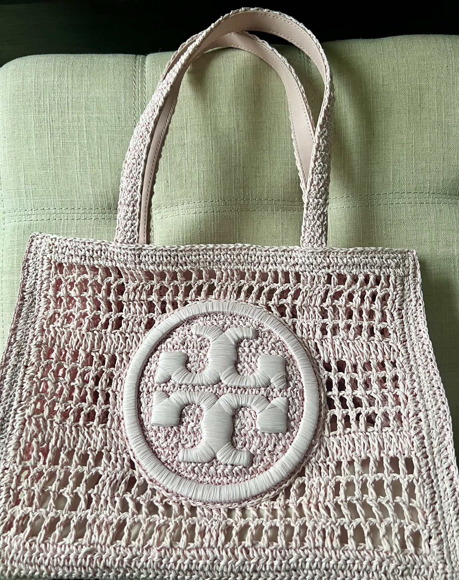 Tory Burch Ella Hand Crocheted Tote Brand New