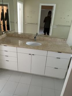 Bathroom Cabinet With Granite Top