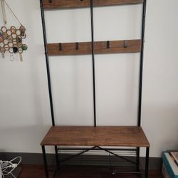 Coat Rack With Shoe Storage