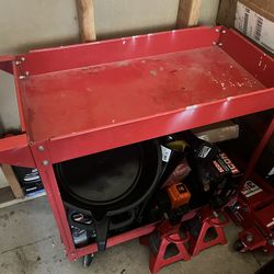 2-Shelf Mechanic Service Tool Cart