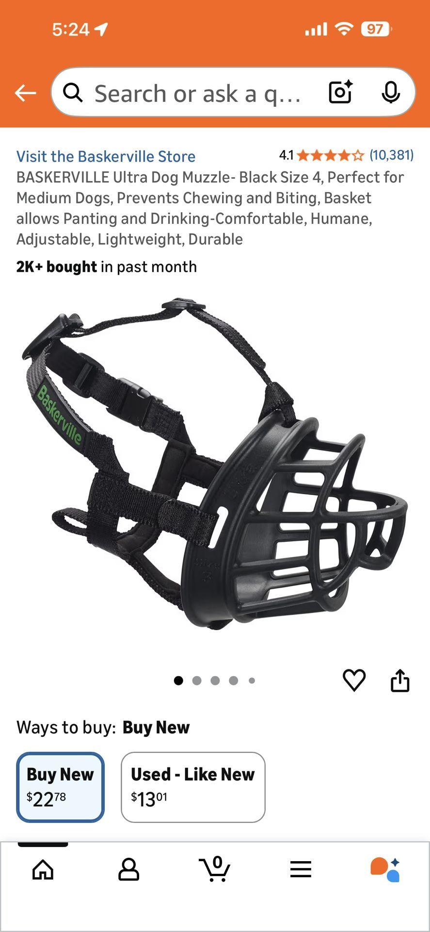 Baskerville Dog Ultra Muzzle