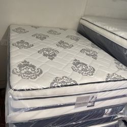 Full Size Mattress 14” Inches Pillow Top Of High Quality Also Available in Twin-Queen-King and Cali-King New From Factory Same Day Delivery