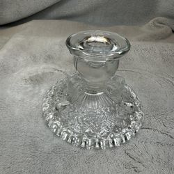 vintage lead crystal candle holders