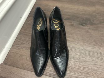 Sam Edelman embossed leather boots