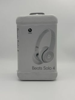 BEATS SOLO 4 GRAY WIRELESS BLUETOOTH ON-EAR HEADPHONES NEW OPEN BOX