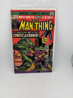 Man-Thing Comic Book Marvel Comics Issue 21 1975 Bronze Age Horror