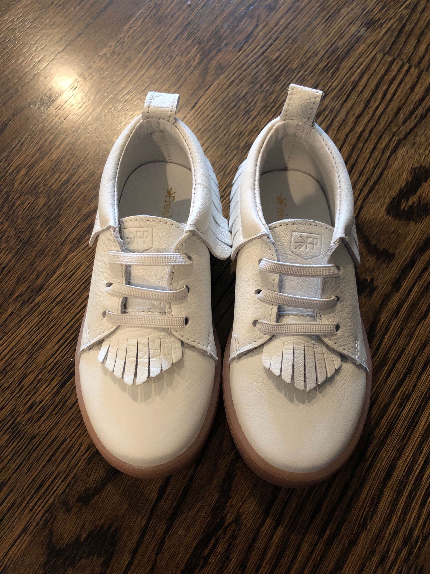 Freshly Picked white fringe sneakers size 9 unworn
