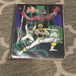 Mighty Morphin Power Rangers Used Spiral Notebook