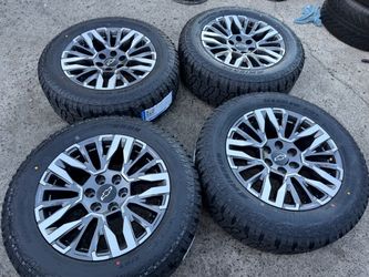 20” Chevy brand new take off rims with brand new RT off road tires 6 lug for sale ltz trail boss at4