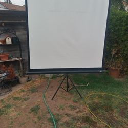 60 in  projector screen w/ tripod