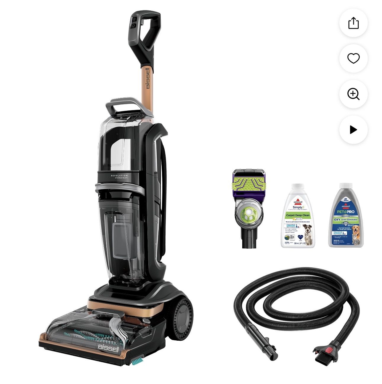 BISSELL Revolution HydroSteam Carpet Cleaner, 3428