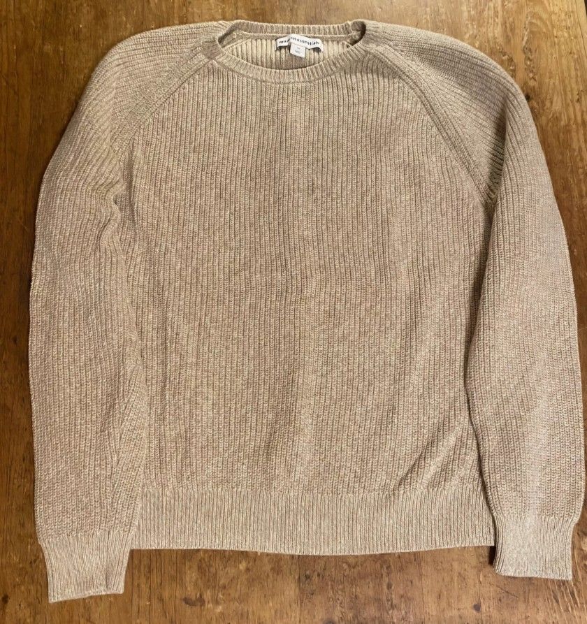 XXL Men's Beige Amazon Essentials Sweater