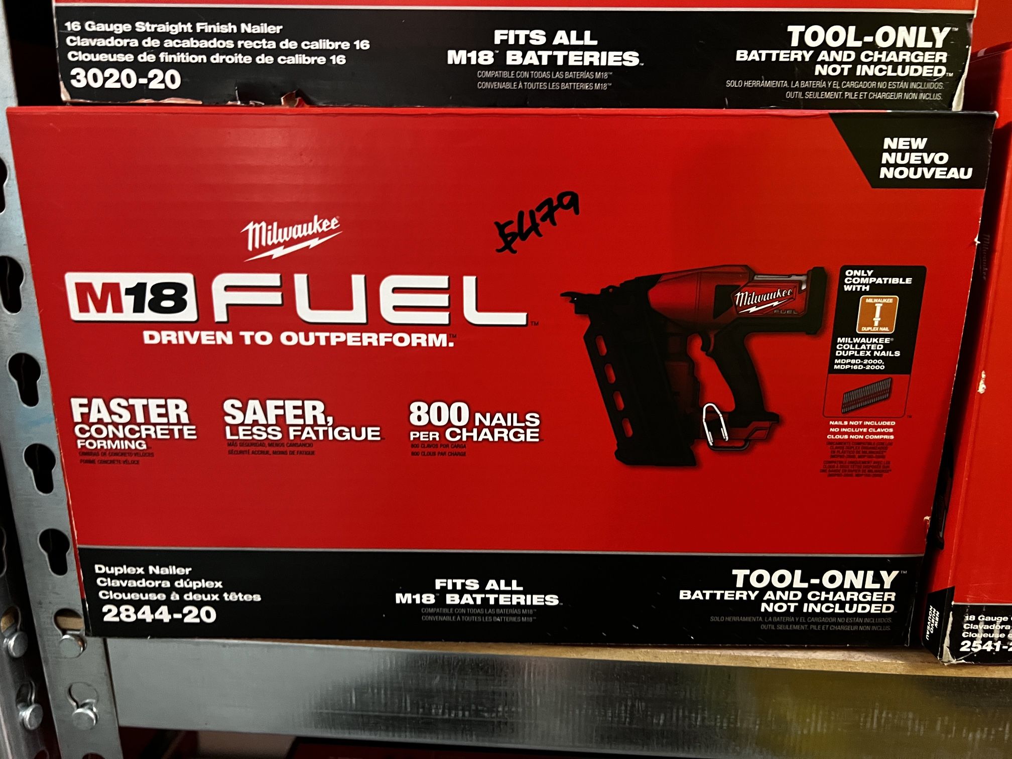 Milwaukee M18 Fuel Duplex Nailer Tool Only