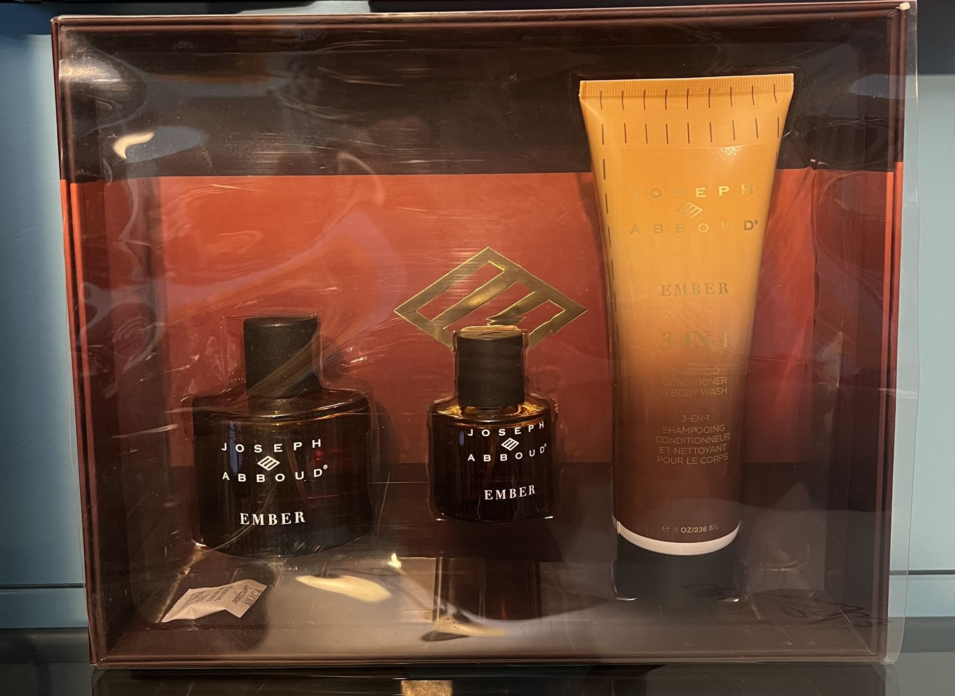 Joseph Abboud Men’s 3 Piece Gift Set EMBER Eau de Parfum 3.4oz