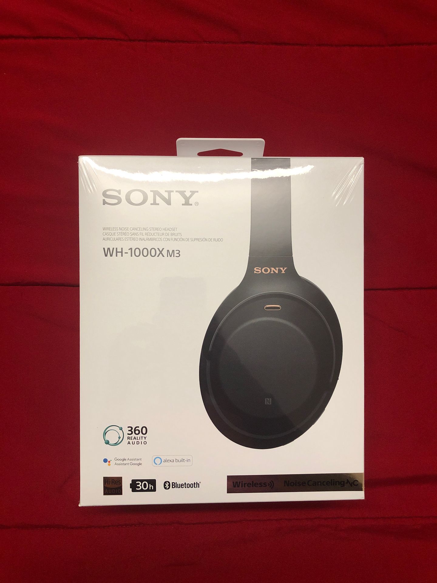 Sony WH-1000XM3 Noise-Cancelling Headphones New & Unboxed