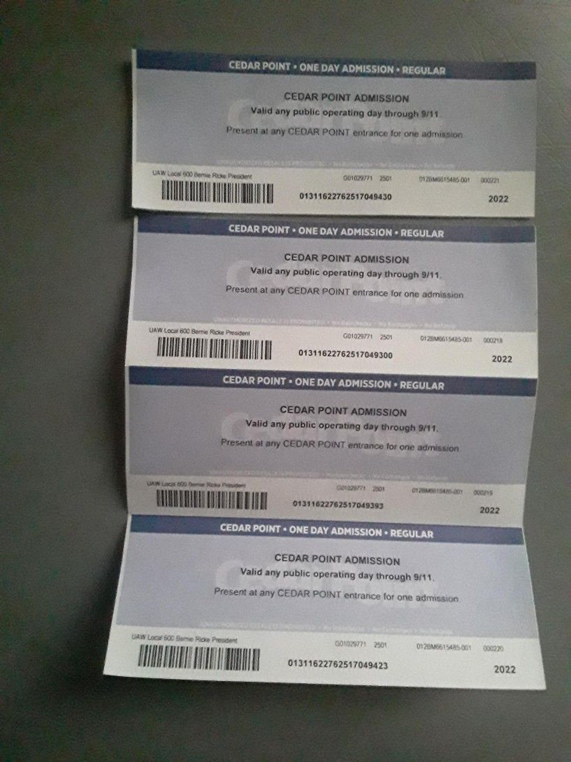 Cedar Point Tickets