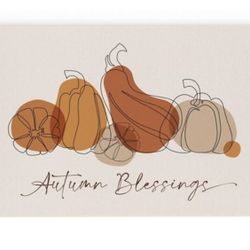 Autumn Blessings Home Decor Canvas