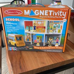 Melissa And Doug Magnetivity School Building Set