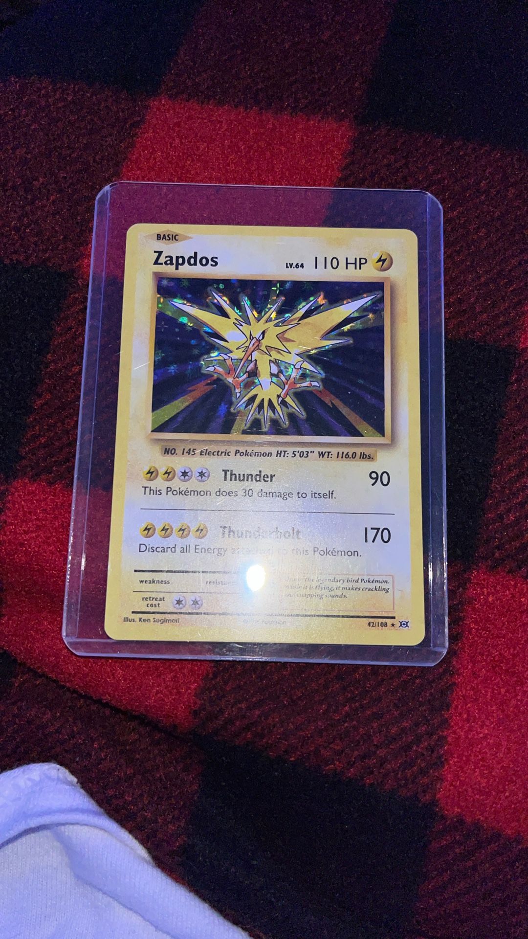 Zapdos [Reverse Holo] #42 Pokemon Evolutions 