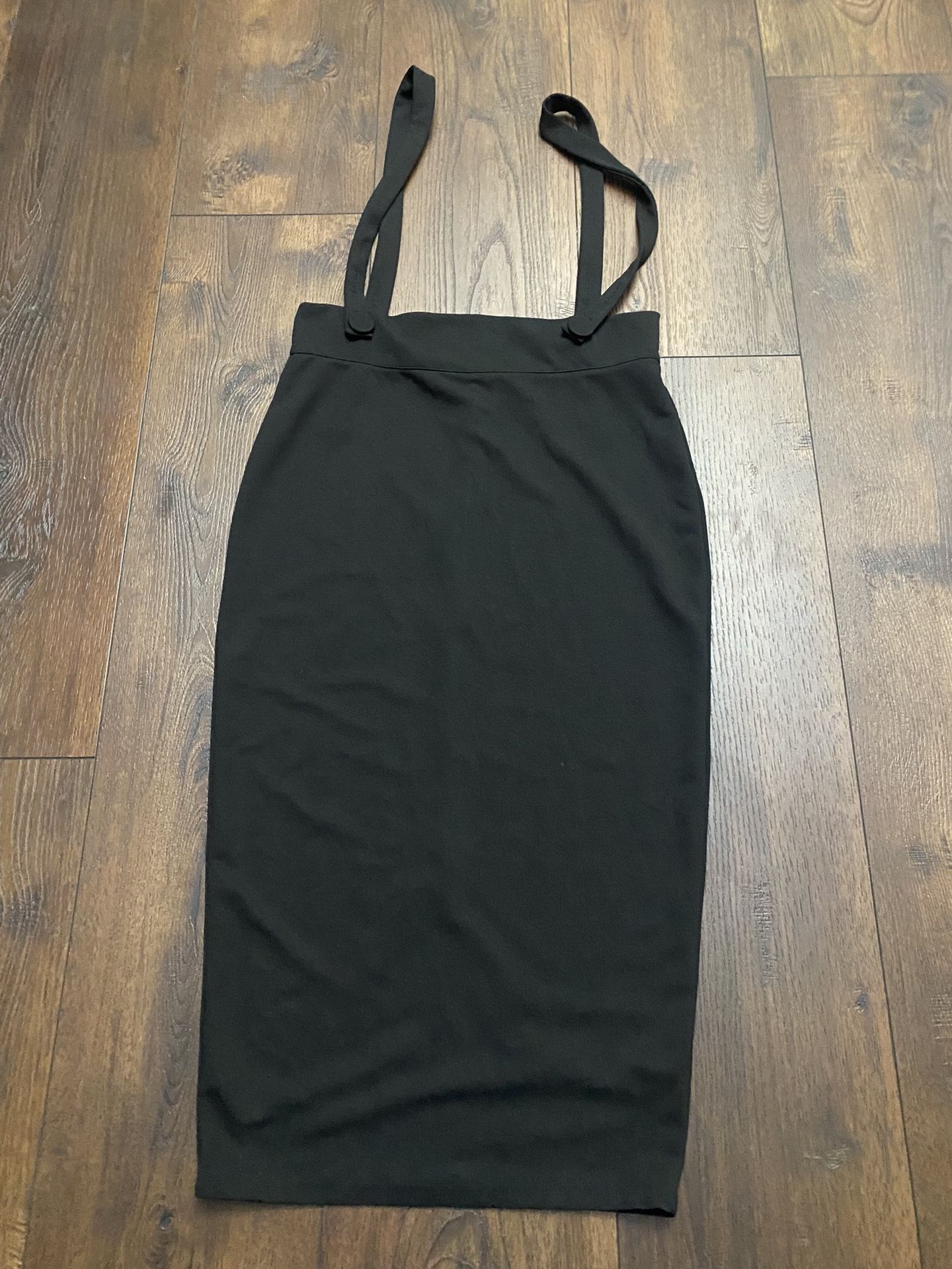 Womans Black Skirt Jumper Size Large #1