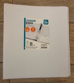 1-Inch Standard Round Ring Binder White