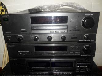 Sony stereo system & electric stove