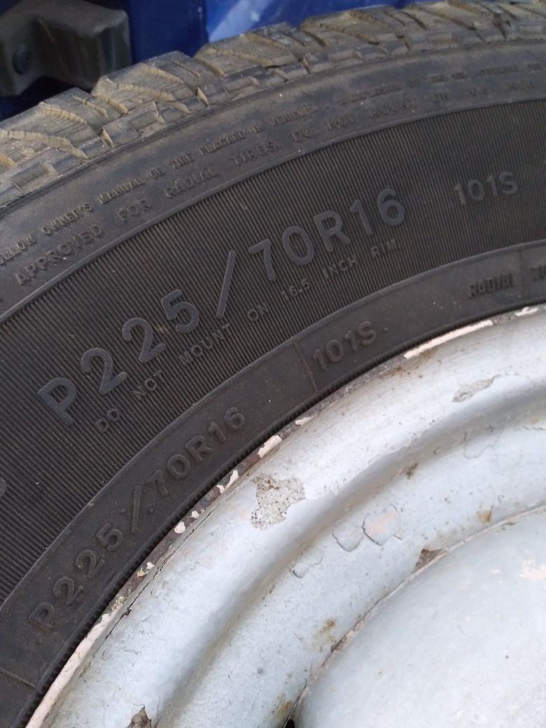 Used Spare Tire with Rim 225/70R16