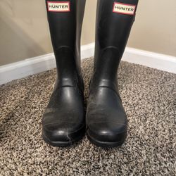Women’s Hunter Wellies Black Size 8 